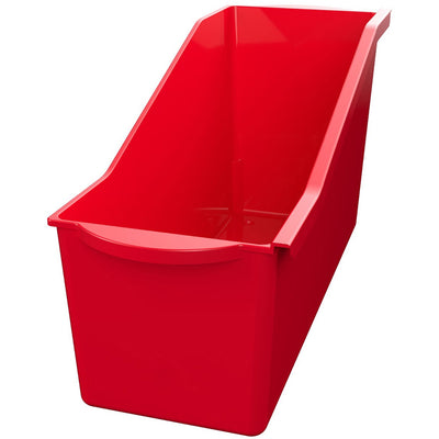 Deflecto Antimicrobial Kids Book Bin, Red, DEF39508RED
