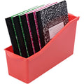 Deflecto Antimicrobial Kids Book Bin, Red, DEF39508RED