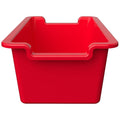Deflecto Antimicrobial Rectangular Storage Bin, Red, DEF39510RED