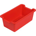 Deflecto Antimicrobial Rectangular Storage Bin, Red, DEF39510RED