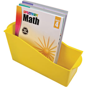 Deflecto Antimicrobial Kids Book Bin, Yellow, DEF39508YEL