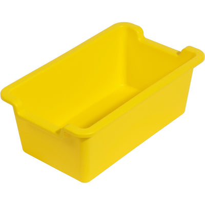 Deflecto Antimicrobial Rectangular Storage Bin, Yellow, DEF39510YEL