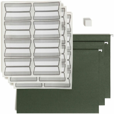 Smead 1/3 Tab Cut Letter Recycled Hanging Folder, Standard Green, 20 / Box, SMD64195