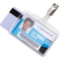 Advantus Plastic ID Card Holders, Clear, 25 / Pack, AVT76130