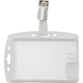 Advantus Plastic ID Card Holders, Clear, 25 / Pack, AVT76130