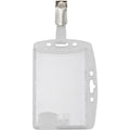 Advantus Plastic ID Card Holders, Clear, 25 / Pack, AVT76130