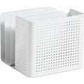 U Modern Perforated Metal Sorter Cup, White, UBR5990U0106