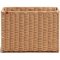 U Woven File Basket, Brown, UBR6084U0001