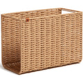 U Woven File Basket, Brown, UBR6084U0001