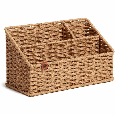 U Woven All-in-1 Desk Organizer, Brown, UBR6086U0104