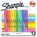 Newell Sharpie Accent Highlighters w/Smear Guard, 12 / Pack, SAN2157490