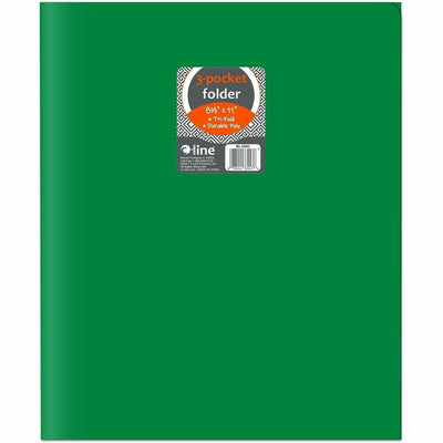 C-Line CLI-33943 Letter Portfolio, Green, 8 1/2" Width x 11" Length, 24 / Box