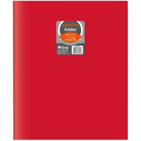 C-Line CLI-33944 Letter Portfolio, Red, 8 1/2" Width x 11" Length, 24 / Box