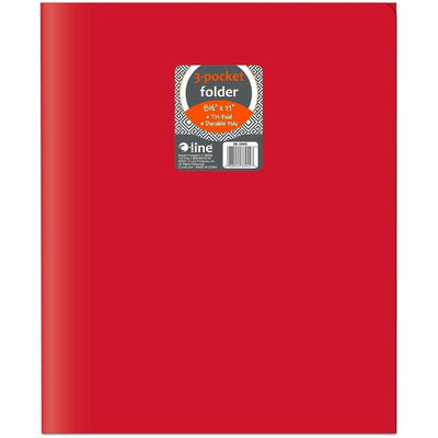 C-Line CLI-33944 Letter Portfolio, Red, 8 1/2" Width x 11" Length, 24 / Box