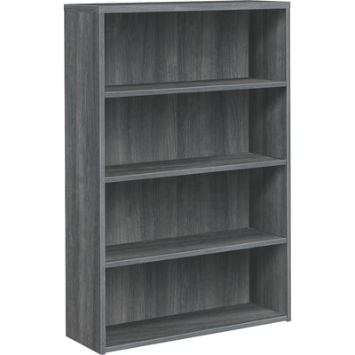 The HON HON 10500 Series Sterling Ash Laminate Desking, Gray, HON105534LS1