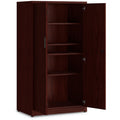 The HON HON 10500 Series Mahogany Laminate Office Desking, Brown, HON105299NN