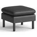 The HON HON Parkwyn Ottoman, Black, HONVP3LOTTBLK