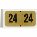 Smead ETYJ Color-Coded Year Labels - Rolls, Gold, 1 Roll, SMD68324