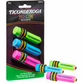 Dixon Ticonderoga Ticonderoga Pencil-Shaped Erasers, Neon Assorted, 3 / Pack, DIXX38963