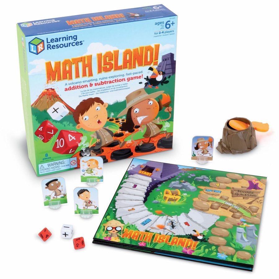 Learning Resources Math Island! Addition & Subtraction Game, LRNLER5025