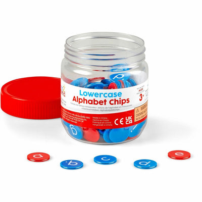 Learning Resources Hand2Mind Lowercase Alphabet Chips, Rainbow, LRNH2M94473