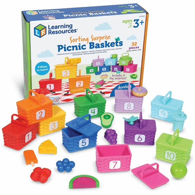 Learning Resources Sorting Surprise Picnic Baskets, Multi, LRNLER6810