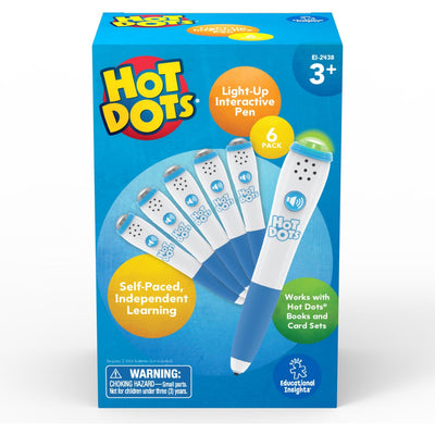 Educational Insights Hot Dots Light-Up Interactive Pen, Pack of 6, EII2438