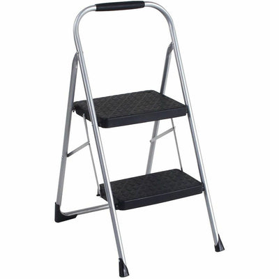 Dorel Cosco 2-Step Big Step Folding Step Stool, Black, CSC11308PBL1E