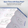 Avery Easy Peel Multipurpose Label, Matte White, 120 / Pack, AVE22612