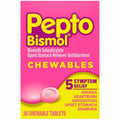 Procter & Gamble Pepto Bismol Chewable Tablets Original, Pink, 30 / Box, PGC03977