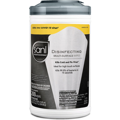 PDI Healthcare Sani Professional Disinfecting Multi-Surface Wipes, White, PDIP22884