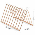 Officemate 93151 Triangular Wire File Sorter, Rose Gold, OIC93151
