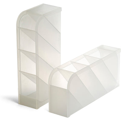 Officemate Holder Desk Organizer, Translucent White, 1 Pack, OIC21542