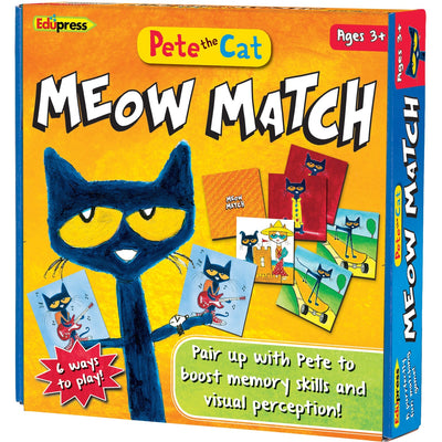 Teacher Created Resources Pete The Cat Meow Match Game, Multi, TCREP62075