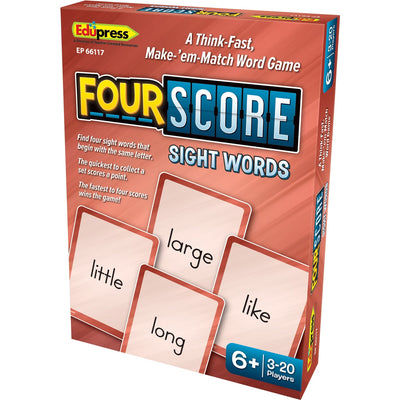 Teacher Created Resources Four Score Sight Words Game, Multi, TCREP66117