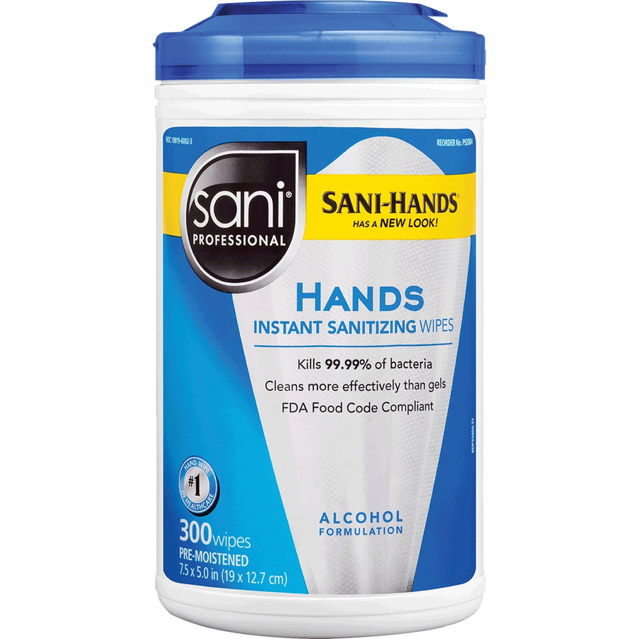PDI Hands Instant Sanitizing Wipes, White, Moisturizing, PDIP92084