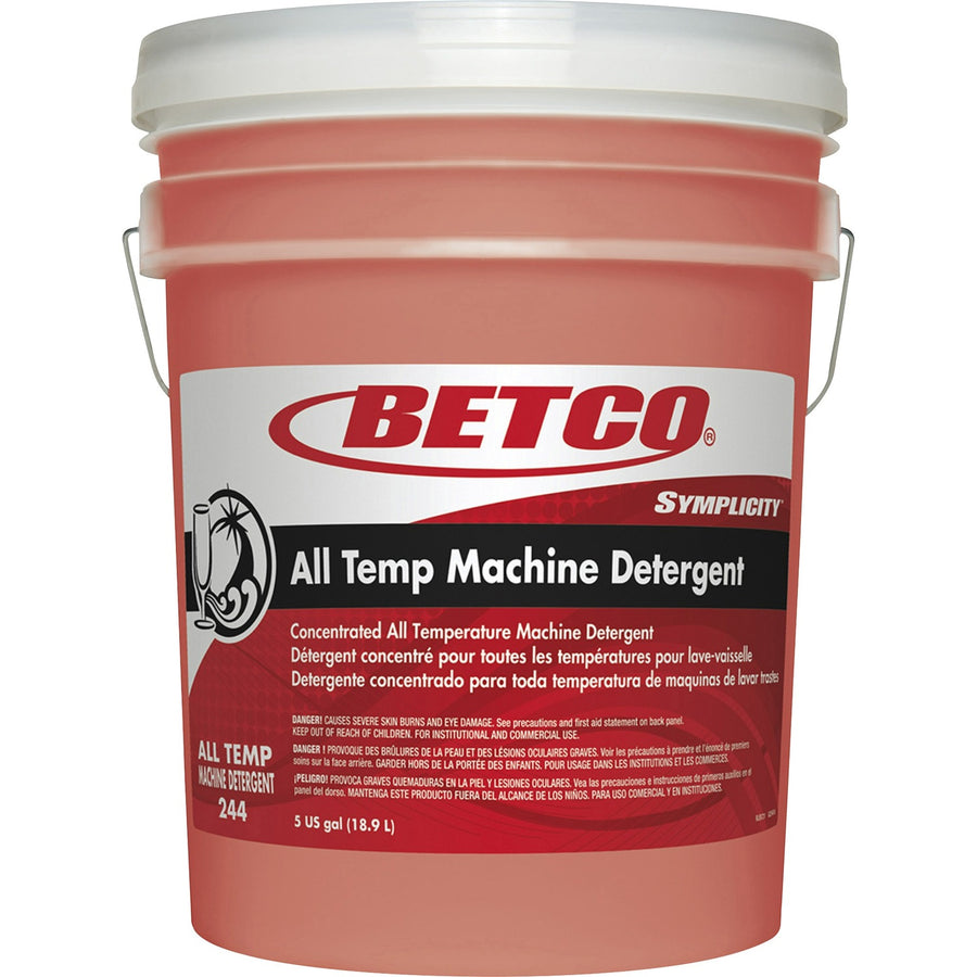 Betco Symplicity All Temp Machine Detergent, Orange, /CT — view 1