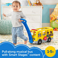 Fisher-Price Little People Toddler Learning Toy, Big Yellow School Bus Musical Push Toy, FIPGLT75
