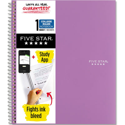 ACCO Five Star Wirebound Notebook, 8 1/2" x 11", MEA820002CF1