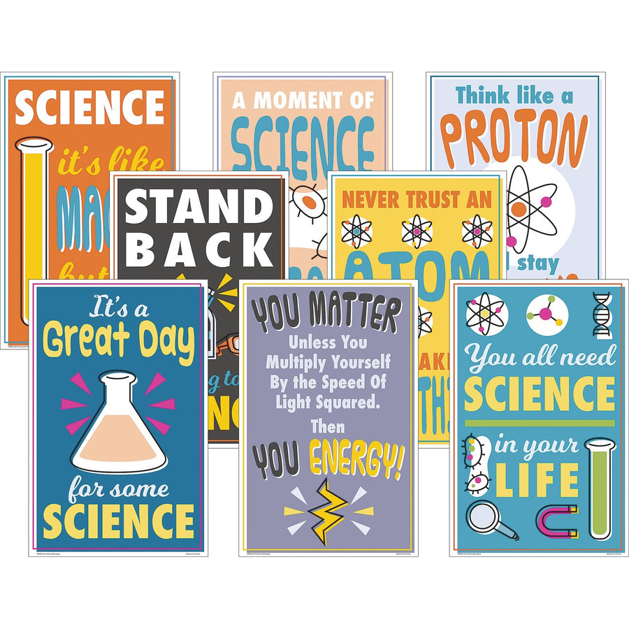 Teacher Created Resources Science Fun Posters, Sturdy, 8 / Pack, TCRP175