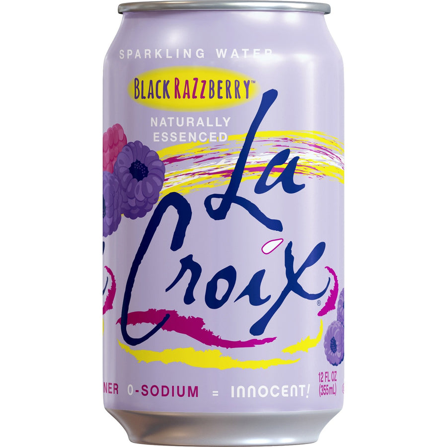 LaCroix Black Razzberry Flavored Sparkling Water, Calorie-free, 2 / Carton, LCX40112