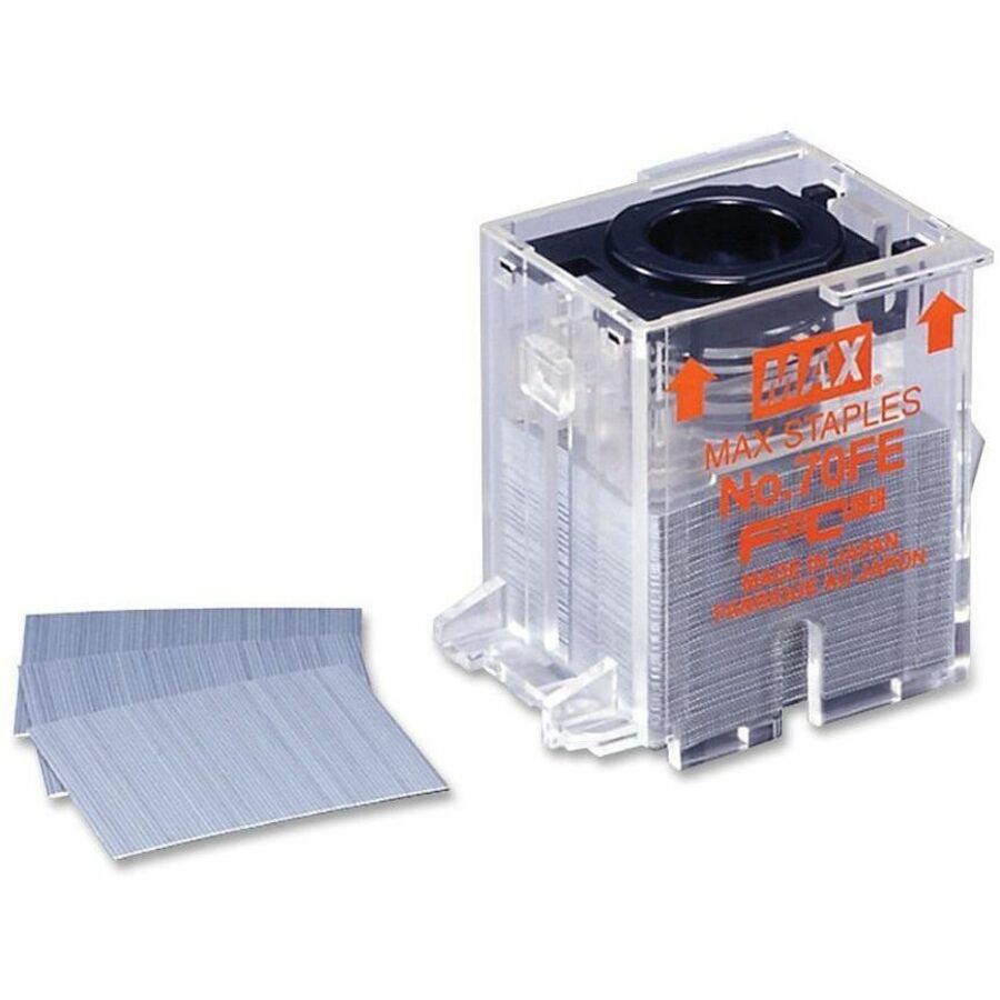 MAX EH70F Flat Clinch Staple Cartridge, 1 Box
