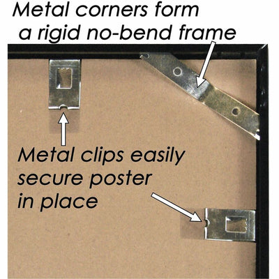 Glolite Nudell nudell Metal Poster Frames, Black, NUD31242