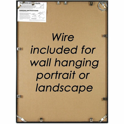 Glolite Nudell nudell Metal Poster Frames, Black, NUD31222