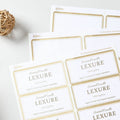 Avery Labels with Metallic Gold Borders, 2" x 4", 100 (6541), White, 100 / Pack, AVE6541