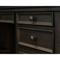 Martin Furniture Kingston Desk with Pedestal Box 1 of 2, Brown, MRTIMKN684R