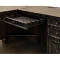 Martin Furniture Kingston Desk with Pedestal Box 1 of 2, Brown, MRTIMKN684R