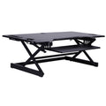 Rocelco Sit/Stand Desk Riser, Black, RCLRDADRB46A