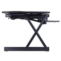 Rocelco Sit/Stand Desk Riser, Black, RCLRDADRB46A