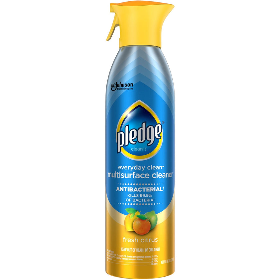 Pledge Everyday Clean Antibacterial Multisurface Cleaner, Blue, 6 / Carton, SJN336276CT